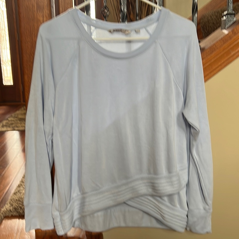 Size medium Athleta ice blue pull over